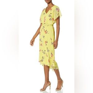 DKNY Floral Dress Size 2 DKNY Women's DRESSES SIDE RUCHED SHORT SLEEVE